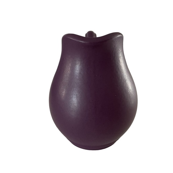 Pfaltzgraff Creamer and Sugar Terrace Plum Satin Finish Earthenware Pottery - Picture 3 of 8